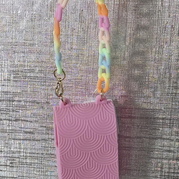 Bath & body works pink purse pocketbac holder new - Picture 2 of 4